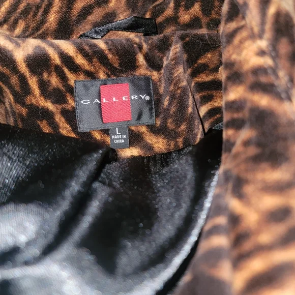 Gallery Animal Print Coat - Brown and Black - Picture 2 of 2
